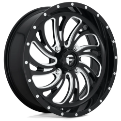 Fuel Off Road Kompressor Gloss Black Milled 18x7 Wheels/Rims (Full Set)