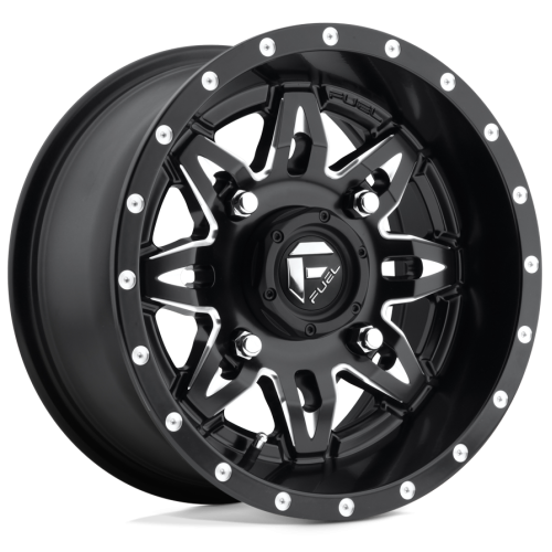 Maxxis Carnivore 35x10-15 Tires on Fuel Lethal Matte Black Milled Wheels Maxxis Carnivore 35x10-15 Tires on Fuel Lethal Matte Black Milled Wheels