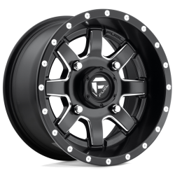 ITP MT911 27x10-14 (8ply) Tires on Fuel Maverick Matte Black Milled Wheels ITP MT911 27x10-14 (8ply) Tires on Fuel Maverick Matte Black Milled Wheels