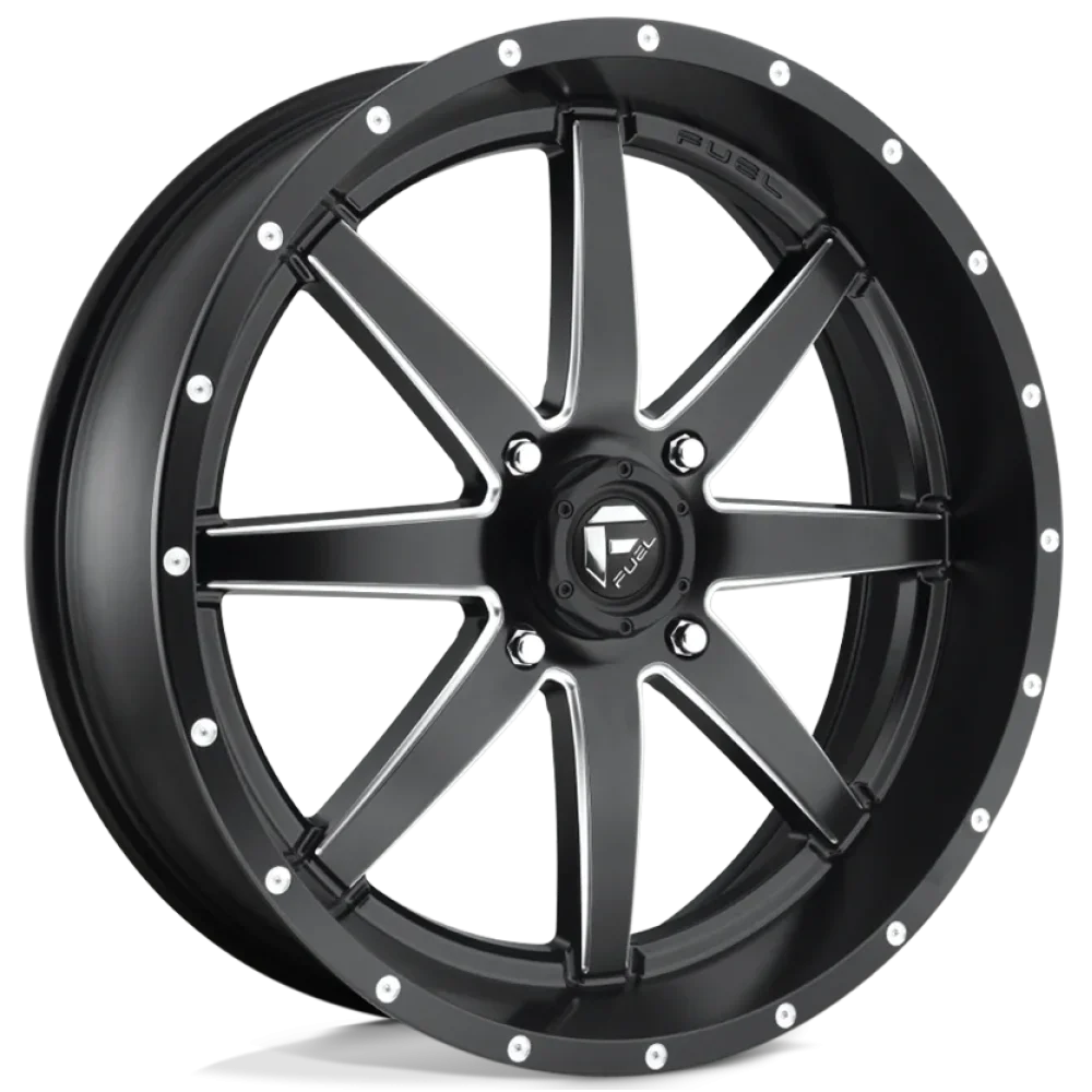 Fuel Maverick Matte Black Milled wheel