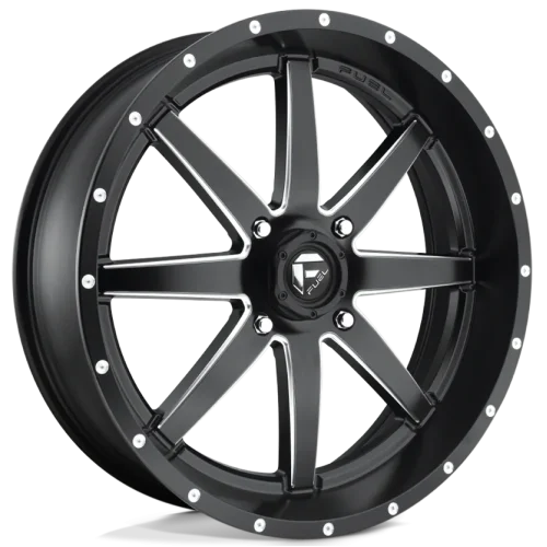 Fuel Maverick Matte Black Milled wheel
