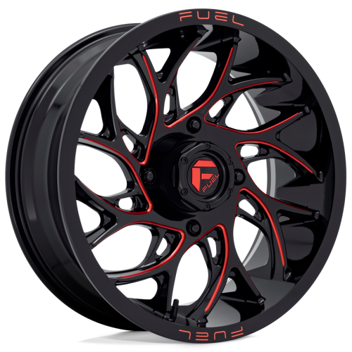 Wild Boar Razorback M/T 33x9.5-20 (6-Ply) Mud Tires on Fuel Runner Candy Red Wheels Wild Boar Razorback M/T 33x9.5-20 (6-Ply) Mud Tires on Fuel Runner Candy Red Wheels