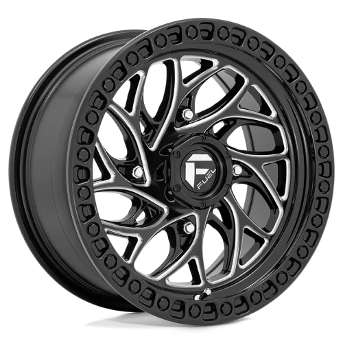 Fuel Runner Gloss Black Milled wheel