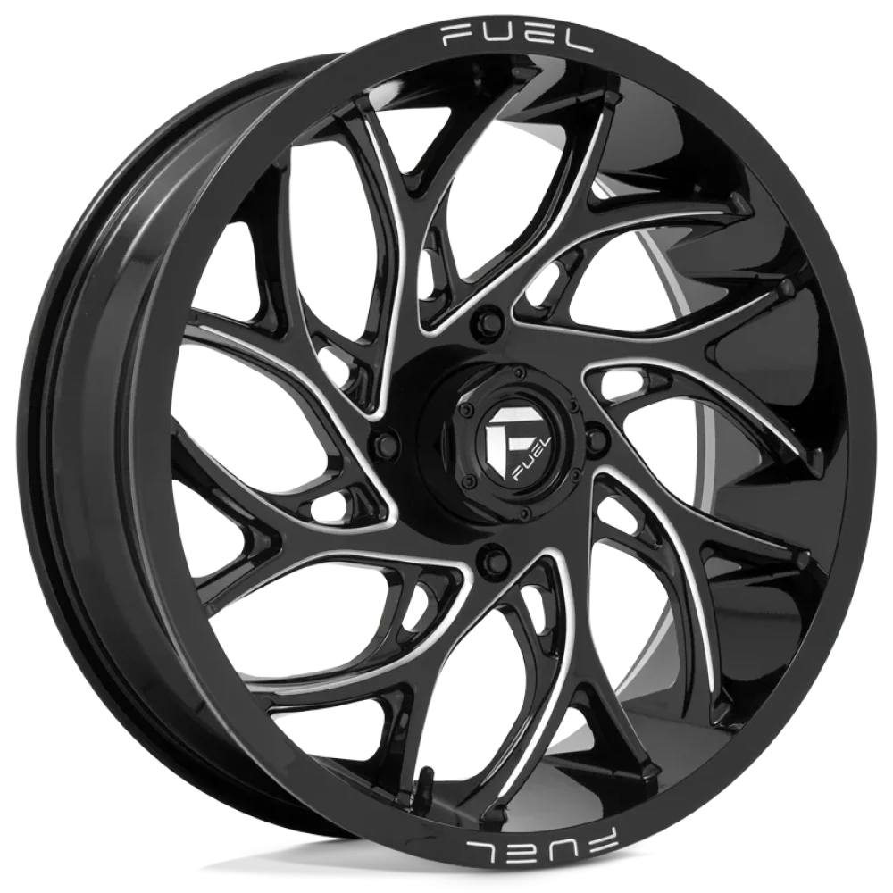 Fuel Runner Gloss Black Milled wheel