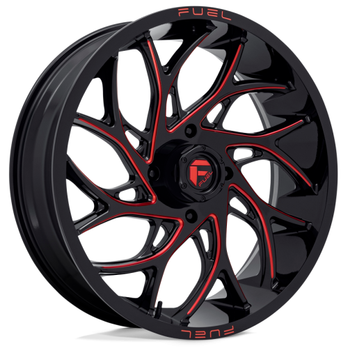 Fuel Off Road Runner Candy Red 24x7 Wheels/Rims (Full Set)