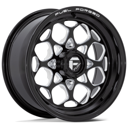 Frontline ACP 33x12-15 (10ply) Tires on Fuel Scepter Gloss Black Milled (15x10) Forged Wheels