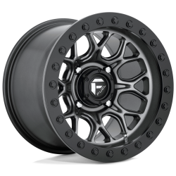 System 3 Offroad XTR370W 32x12-15 (10ply) Radial Tires on Fuel Tech Matte Gunmetal (15x10) Beadlock Wheels