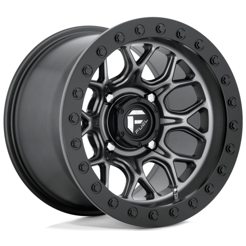 System 3 Offroad XTR370W 33x12-15 (10ply) Radial Tires on Fuel Tech Matte Gunmetal (15x10) Beadlock Wheels