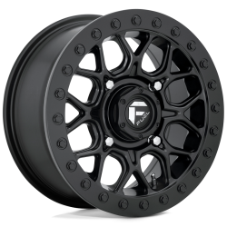 Frontline ACP 33x12-15 (10ply) Tires on Fuel Tech Matte Black (15x10) Beadlock Wheels