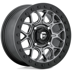 Frontline ACP 33x12-15 (10ply) Tires on Fuel Tech Matte Gunmetal (15x10) Beadlock Wheels