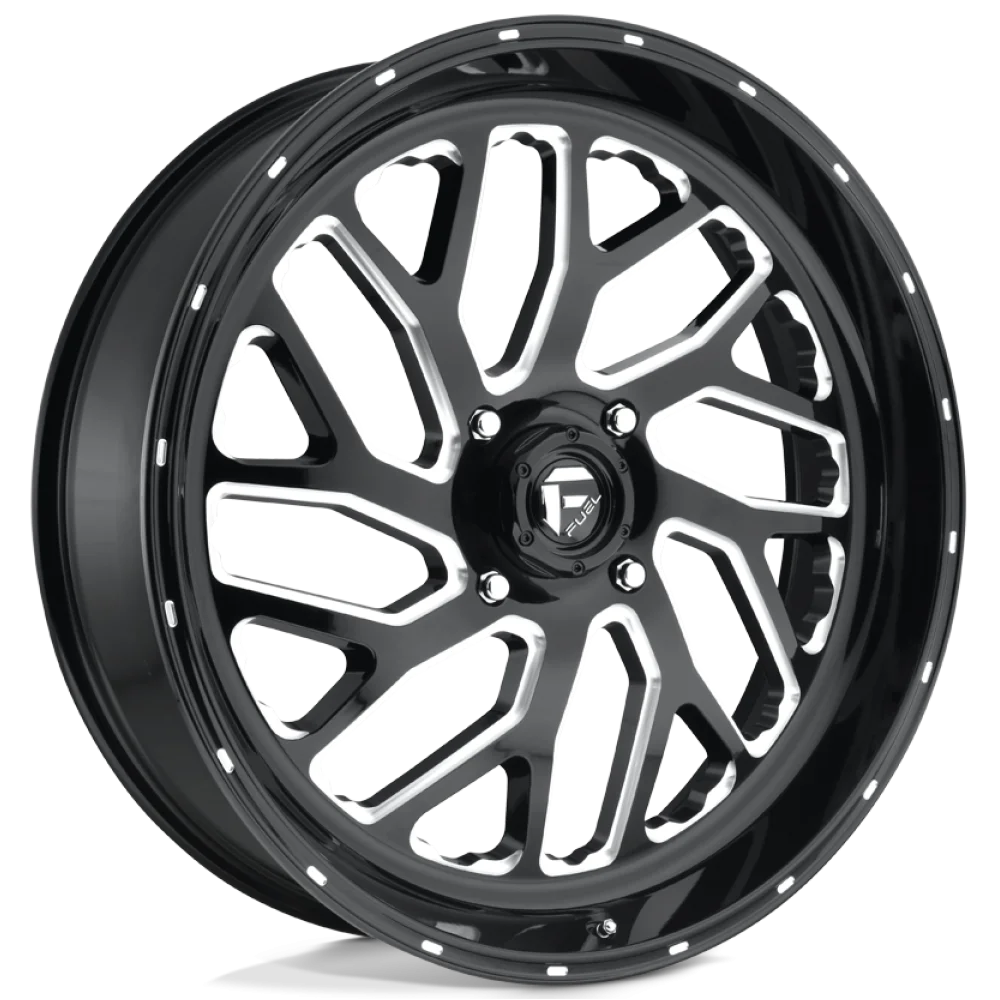 Fuel Triton Gloss Black Milled wheel