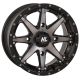 Quadboss QBT889 28x10-14 (8ply) Radial Tires on HL10 Matte Black Smoked Wheels