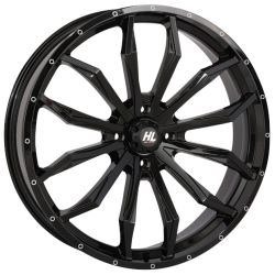 Terache Aztex XL 38x9-22 (8ply) Tires on High Lifter HL21 Gloss Black Wheels