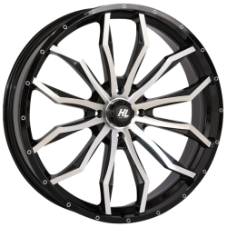 Terache Aztex XL 38x9-22 (8ply) Tires on High Lifter HL21 Machined Wheels