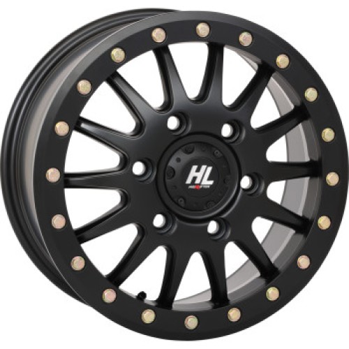 High Lifter HL24 Matte Black 15x7 Beadlock Wheels/Rims (Full Set) High Lifter HL24 Matte Black 15x7 Beadlock Wheels/Rims (Full Set)