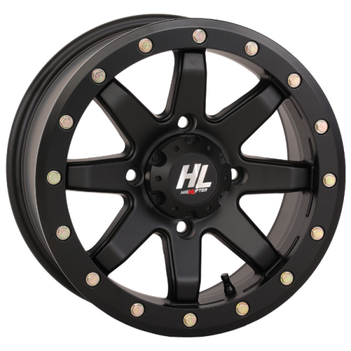 High Lifter HL9 Matte Black 14x7 Beadlock Wheels/Rims (Full Set)