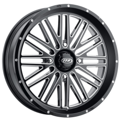 Terache Aztex XL 33x9-18 (8ply) Tires on ITP Momentum Gloss Black Milled Wheels