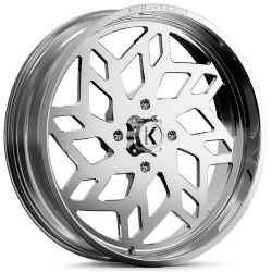 Terache Aztex XL 38x9-22 (8ply) Tires on KG1 Forged KU021 Kreator Polished Wheels