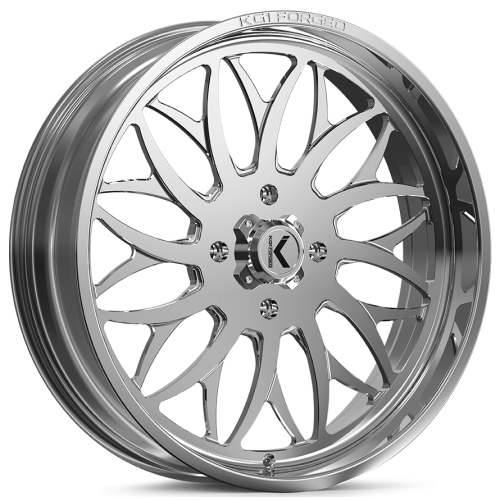 Terache Aztex XL 38x9-22 (8ply) Tires on KG1 Forged KU022 Galactic Polished Wheels