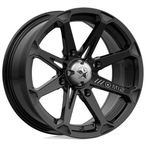 ITP MT911 27x10-14 (8ply) Tires on MSA M12 Diesel Gloss Black Wheels