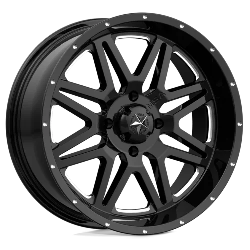MSA M26 Vibe Gloss Black Milled wheel