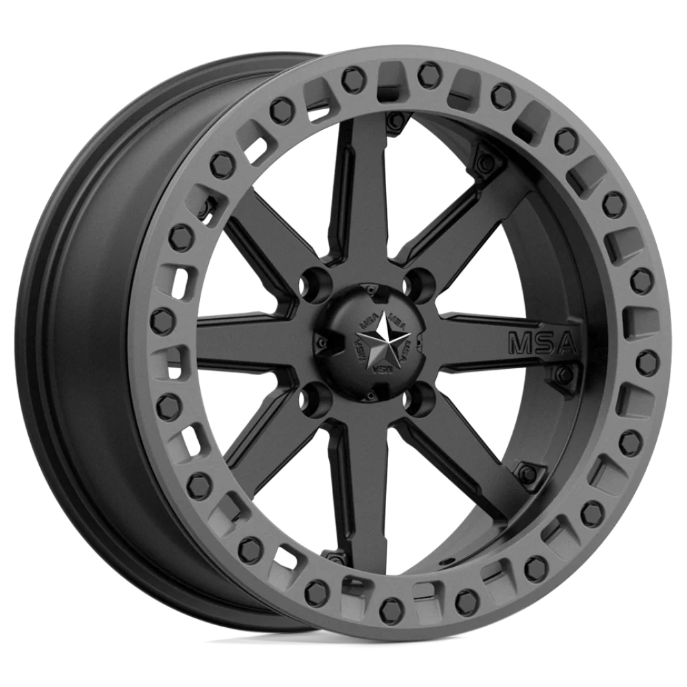 MSA M31 Lok2 Satin Black Beadlock wheel