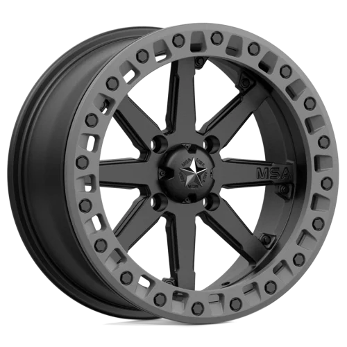 MSA M31 Lok2 Satin Black Beadlock wheel