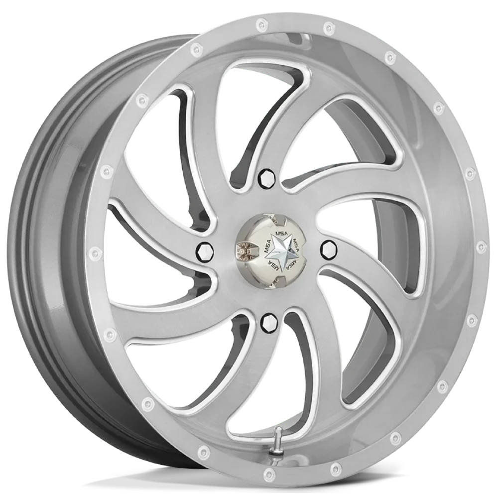 MSA M36 Brushed Titanium wheel