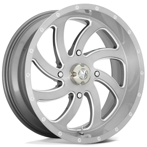 MSA M36 Brushed Titanium wheel