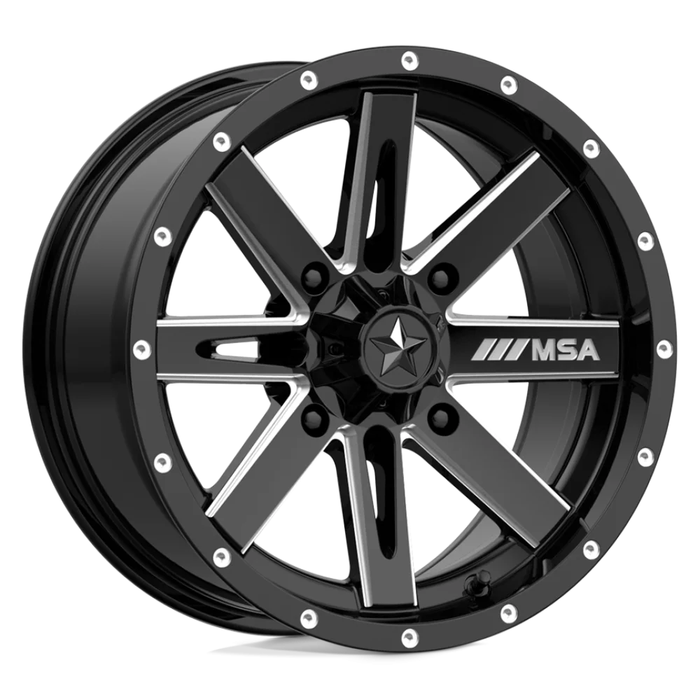 MSA M41 Boxer Gloss Black Milled wheel