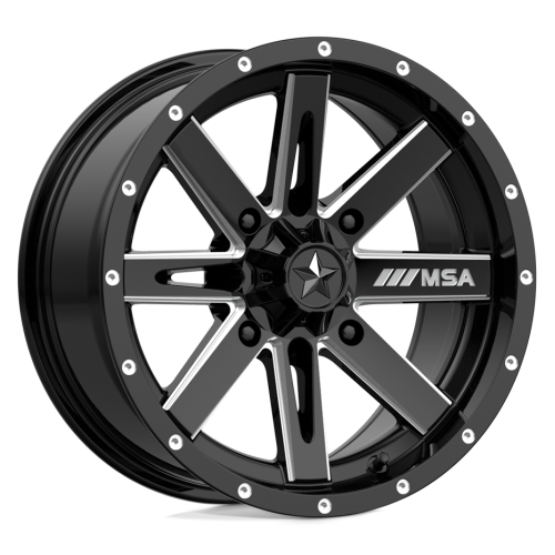 EFX MotoRavage XL 32x10-15 (8ply) Radial Tires on MSA M41 Boxer Gloss Black Milled Wheels EFX MotoRavage XL 32x10-15 (8ply) Radial Tires on MSA M41 Boxer Gloss Black Milled Wheels