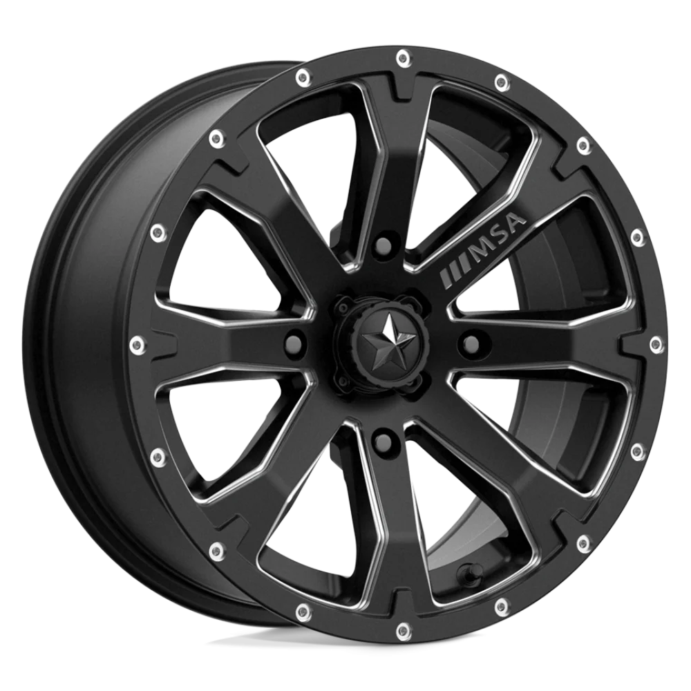 MSA M42 Bounty Satin Black Milled wheel