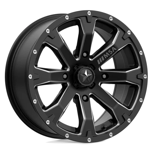 MSA M42 Bounty Satin Black Milled wheel