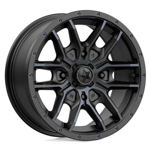EFX MotoRavage XL 32x10-15 (8ply) Radial Tires on MSA M43 Fang Titanium Tint Wheels