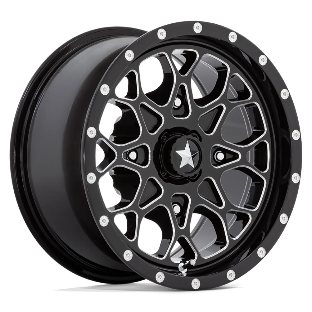 MSA M45 Portal Gloss Black Milled wheel