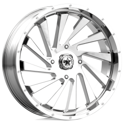 Assassinator Mud Tires 50x12-24 on MSA M46 Blade Chrome Wheels Assassinator Mud Tires 50x12-24 on MSA M46 Blade Chrome Wheels