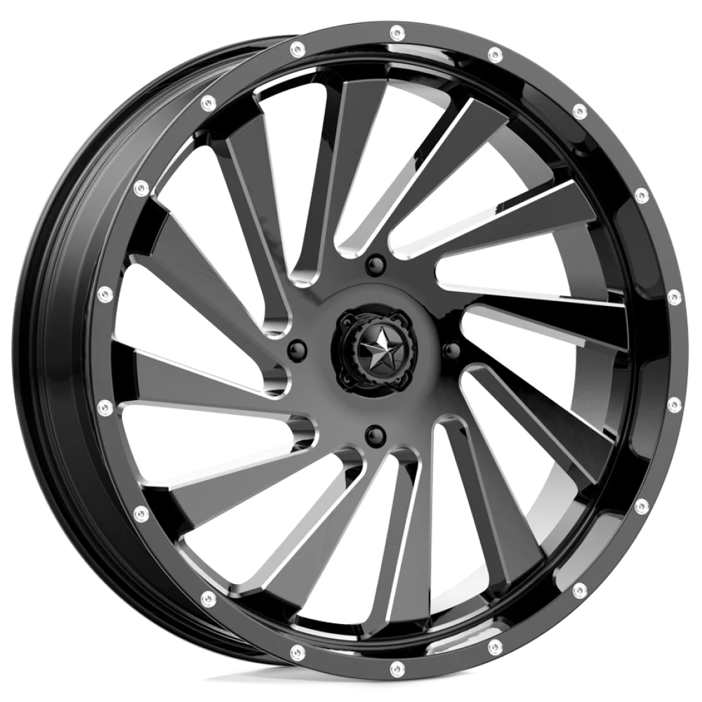 MSA M46 Blade Gloss Black Milled wheel