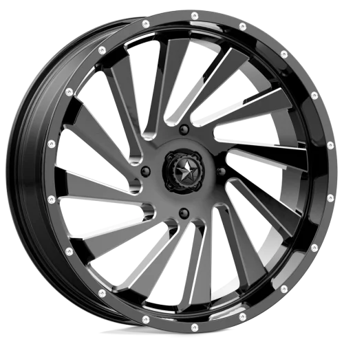 MSA M46 Blade Gloss Black Milled wheel