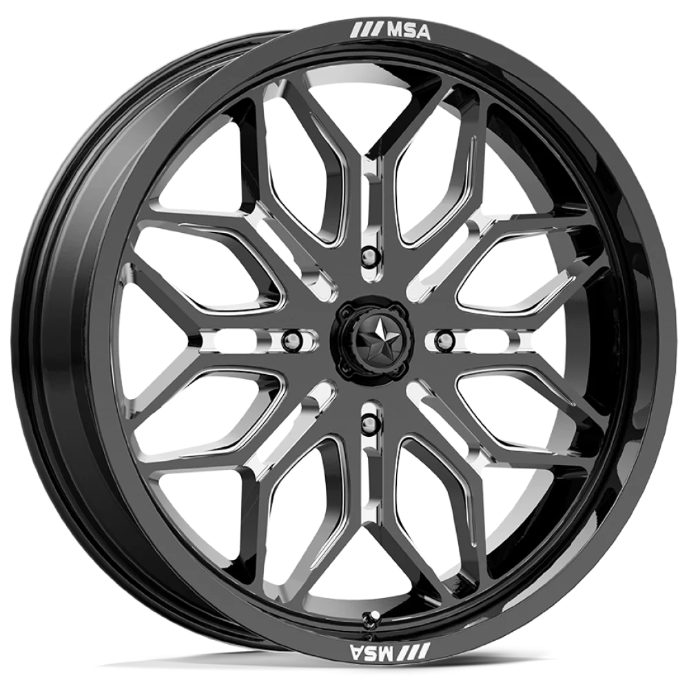 MSA M47 Sniper Gloss Black Milled wheel