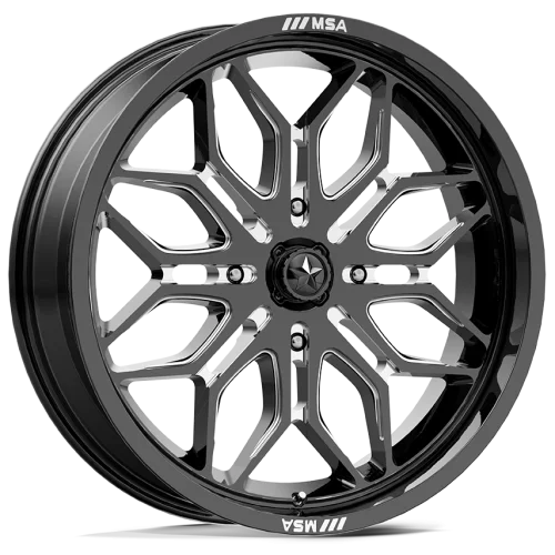 MSA M47 Sniper Gloss Black Milled wheel