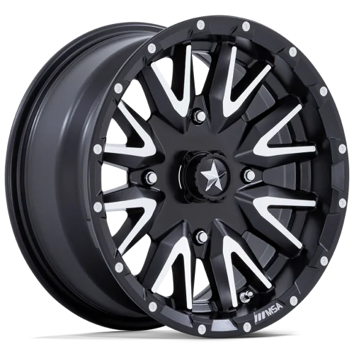 MSA M49 Creed Matte Black & Machined wheel