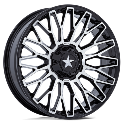 BKT TR 171 46x12.4-24 Tires on MSA M50 Clubber Machined Wheels BKT TR 171 46x12.4-24 Tires on MSA M50 Clubber Machined Wheels