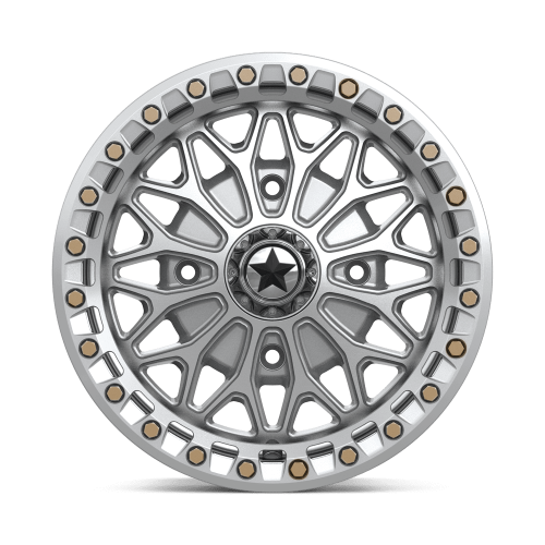 MSA M53 Bolo Gloss Silver 15x7 Beadlock Wheels/Rims (Full Set) MSA M53 Bolo Gloss Silver 15x7 Beadlock Wheels/Rims (Full Set)