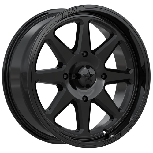 EFX Motohavok 32x8.5-18 Tires on MSA M54 Spark Gloss Black Wheels