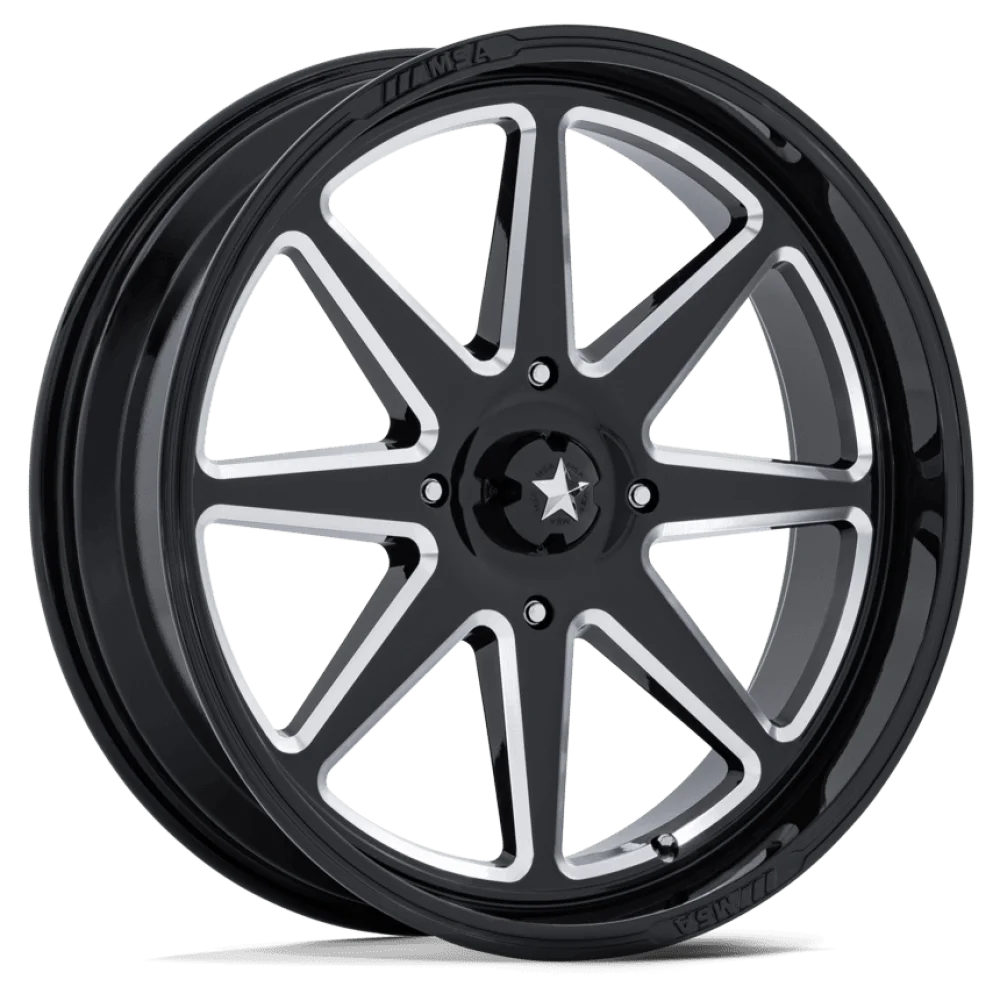 MSA M54 Spark Gloss Black Milled wheel