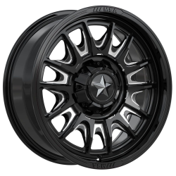 EFX Motohavok 32x8.5-18 Tires on MSA M55 Commander Gloss Black Milled Wheels