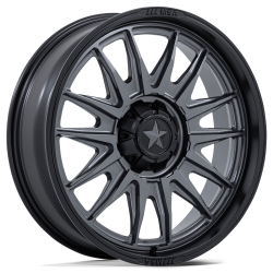 MSA M55 Commander Matte Gunmetal 15x7 Wheels/Rims (Full Set)