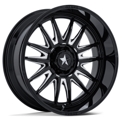 MSA M55 Commander Gloss Black Milled 24x10 Wheel/Rim