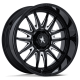 MSA M55 Commander Gloss Black Milled 24x10 Wheels/Rims (Full Set)