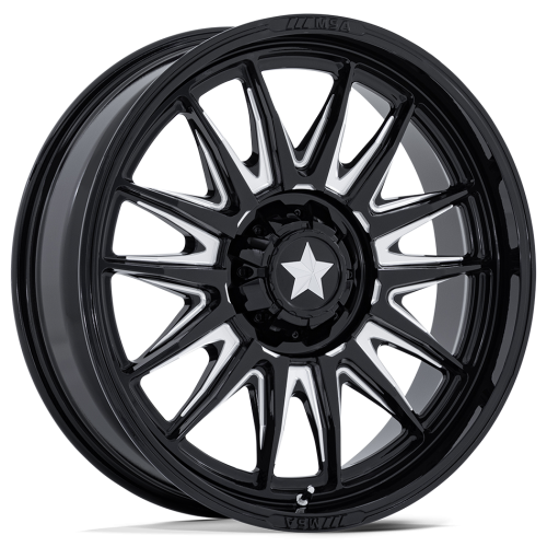 MSA M55 Commander Gloss Black Milled 15x7 Wheels/Rims (Full Set) MSA M55 Commander Gloss Black Milled 15x7 Wheels/Rims (Full Set)